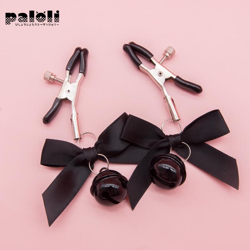 Pink And Black Woman Sexy Adjustable Nipple Clamp Breast Bdsm Small Bell Adult Fetish Flirting Teasing Sex Toys For Couples - Image 4
